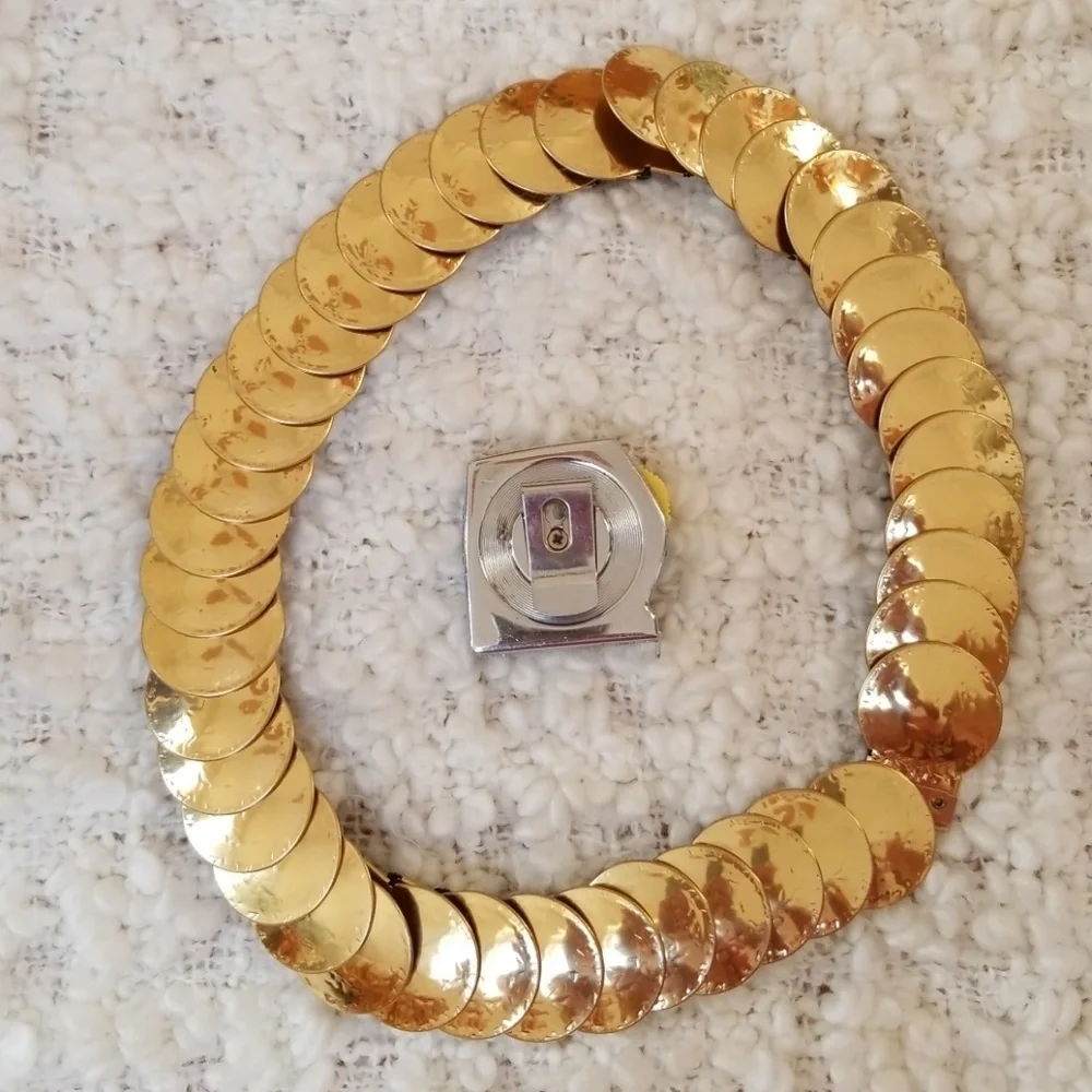 Vintage Gold-tone Discs strech bell